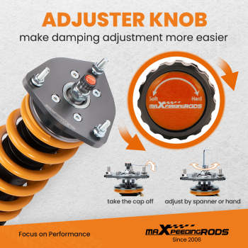 Updated Performance Adjust Coilovers compatible for Nissan Infiniti G35 350 Z Roadster Z33 Lowering Kit